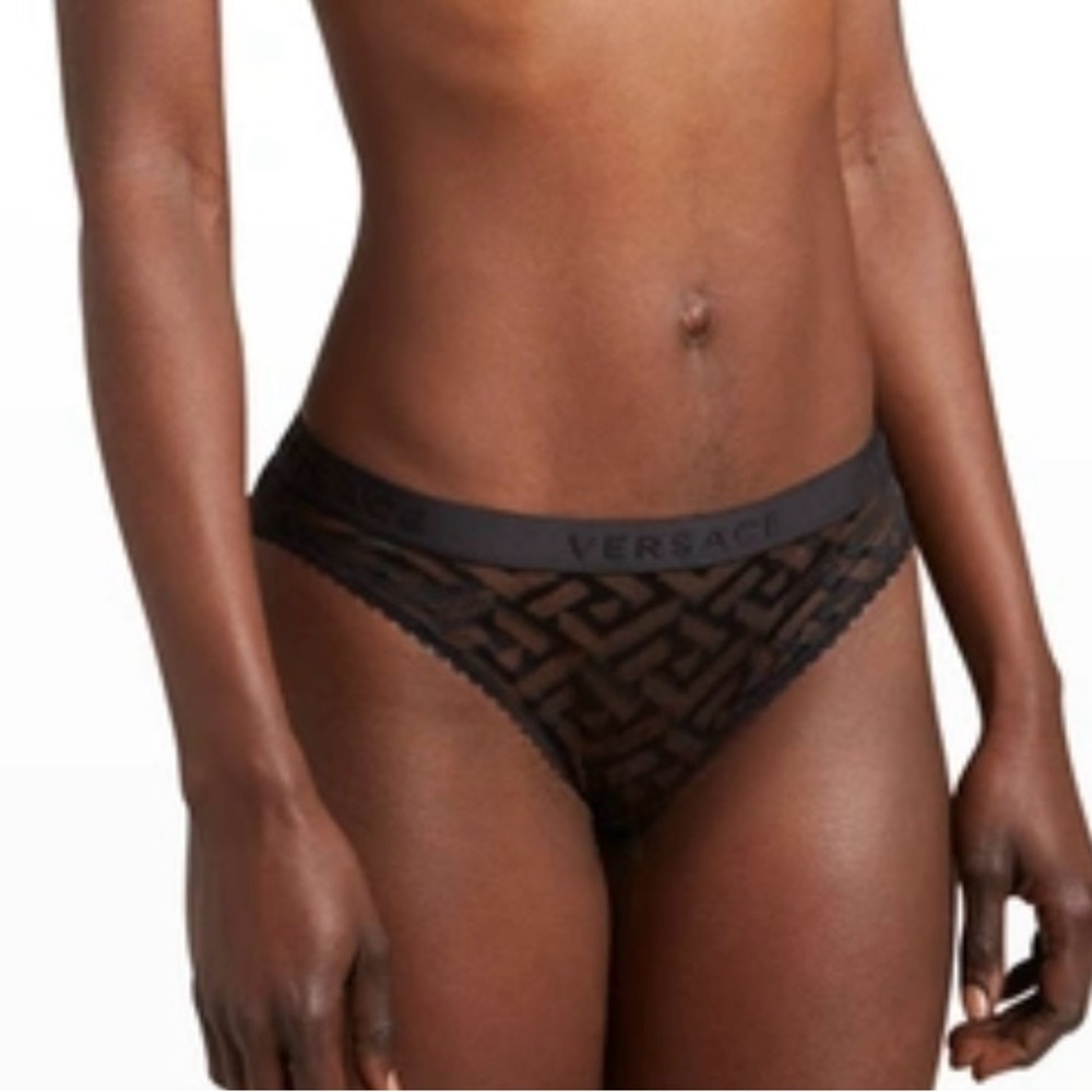 VERSACE | Monogram Tulle Briefs